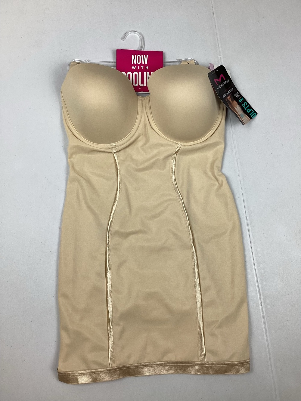 Maidenform Ultra Firm Sculpting Built-In Bra Slip Shapewear 38D New with tag